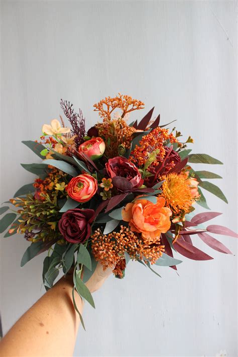 Burnt Orange Bouquet Flowers at Loretta Little blog