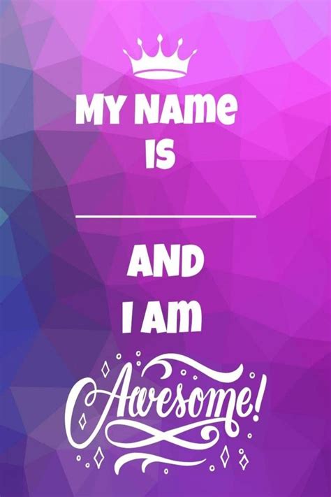 Buy My Name is and I am Awesome: Coloring Book for Adults with ...