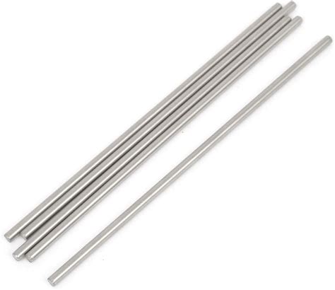 VAKOOBA Solid Steel Round Rods with 3mm in Diameter 12 Inches in Length ...