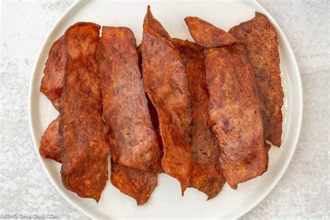 Air Fryer Turkey Bacon - Eating on a Dime