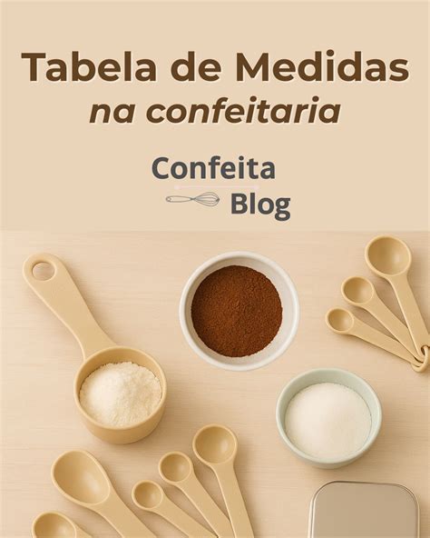 Tabela de Medidas na Confeitaria — conversor de pesos e medidas culinárias