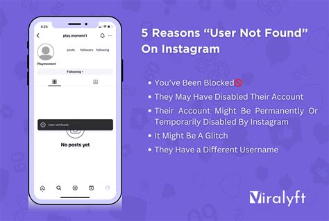 Instagram Showing 'User Not Found': 5 Reasons & Fixes - Viralyft