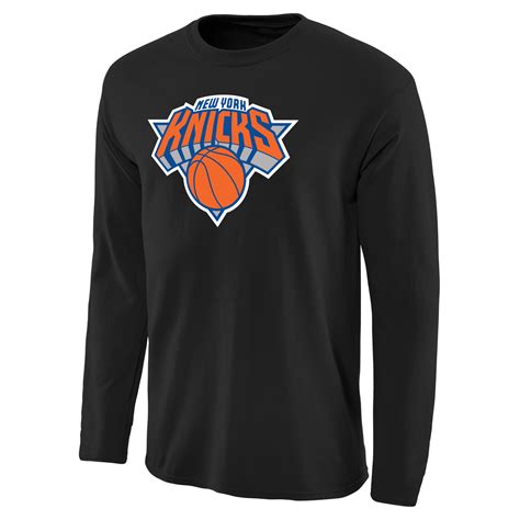 New York Knicks Fanatics Branded Primary Logo Long Sleeve T-Shirt - Black