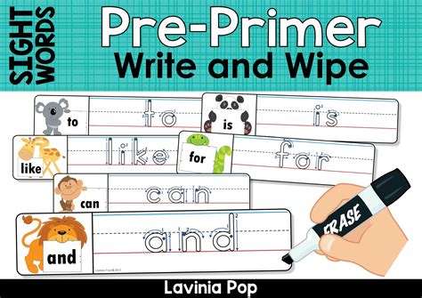 Pre-Primer Sight Word Tracing Cards | Kindergarten