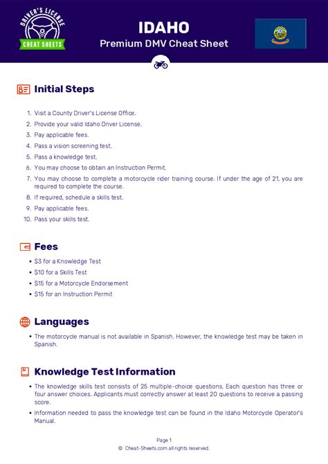 Idaho Drivers Practice Test
