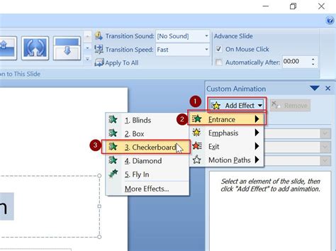 Custom Animation PowerPoint 的图像结果