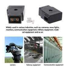 2-pin Male Connector Removable Adapter Converter For Camera Power ...