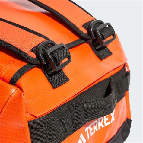 adidas Terrex Rain.Rdy Expedition Duffel Bag S - 50 L - Orange | Free ...