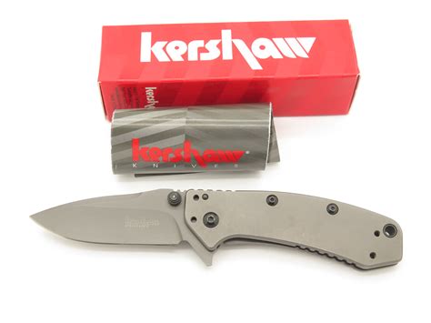 Kershaw 1555TI Cryo Hinderer 8Cr13MoV Blade Assisted Open Folding ...