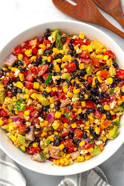 Mexican Bean Corn Avocado Salad at Elinor Castiglione blog