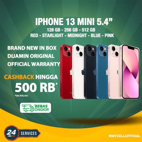 Jual IBOX iPhone 13 Mini 128GB 256GB 512GB Starlight Midnight Pink Blue ...