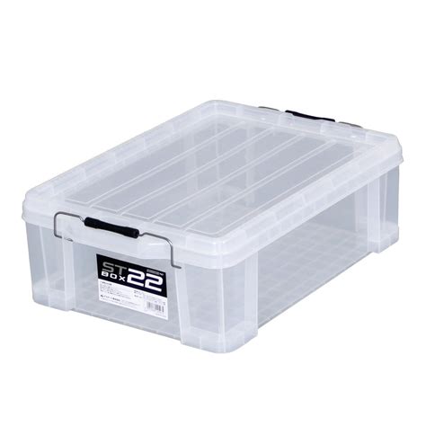 JEJ Astage Storage Box, ST Box, #22, Stackable, Clear, [Width 15.0 x ...