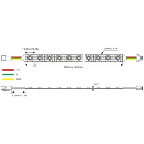 SK6812 RGBW LED strip mit 12V einzeln adressierbar [SHOP], 99,90