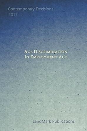 Age Discrimination In Employment Act : Amazon.in: Books