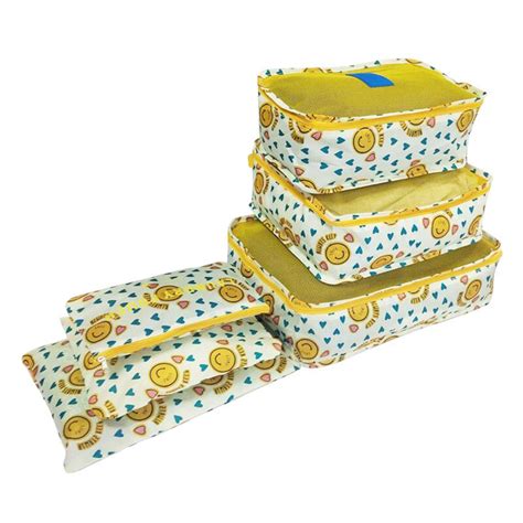 Travel Storage Printed Clothes Packing Cubes bags Set of 6 pcs – House ...