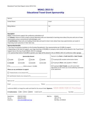 Fillable Online msacl MSACL2015EUTravelGrantSponsorship.doc - msacl Fax ...