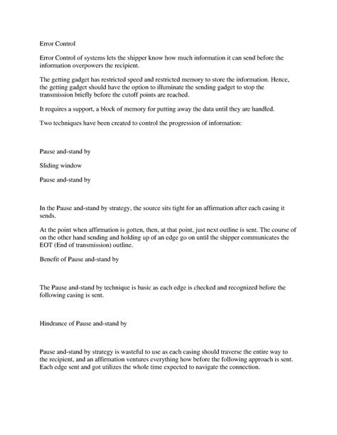 Image result for Error Control in Computer Network Images