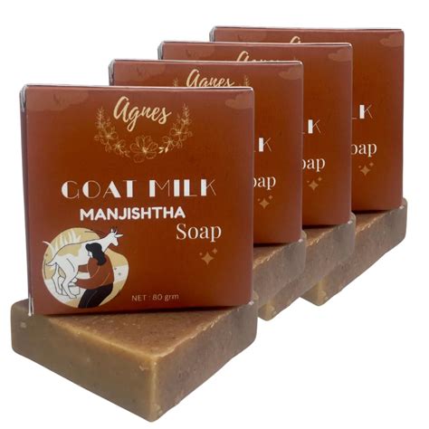 Buy Agnes Goat Milk Manjistha soap with shea butter cold processed ...