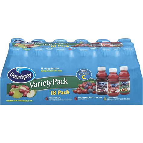 Ocean Spray Cran-Grape/Cranberry/Cran-Apple 10 Oz Juice Drink Variety ...