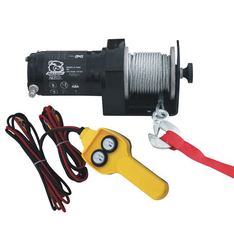 BULLDOG Winch 15008 Winch (2000lb Utility with 50 Ft Wire Rope, Hand ...