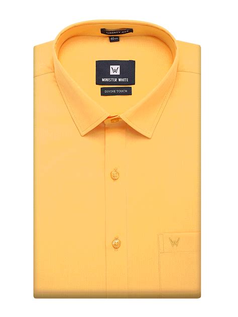 Mens Cotton Yellow Regular Fit Shirt - Stylish & Comfortable ...