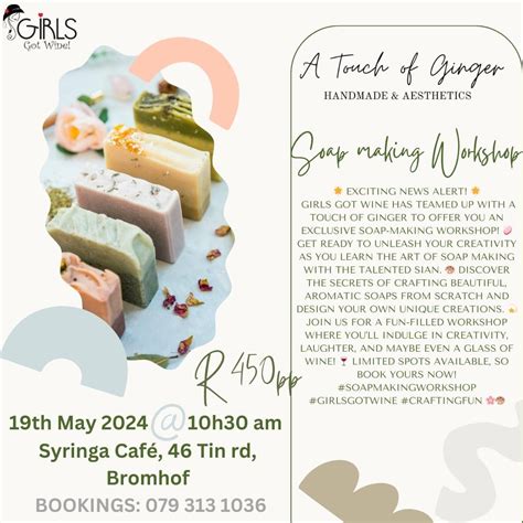 soap making workshop , Syringa Cafe, Randburg, 19 May 2024 | AllEvents