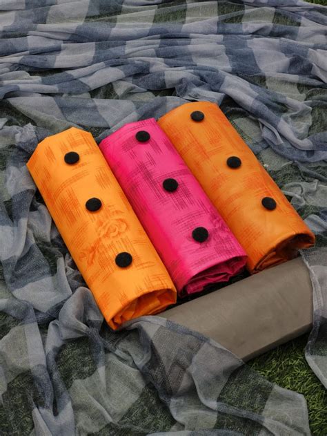 Rnx 3 Top Combo Casual Wear Dress Material Collection