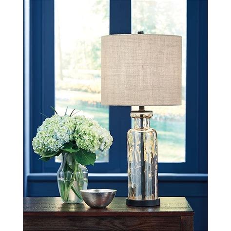DEELIGHT Table Lamp Champagne 3-way Table Lamp with Fabric Shade in the ...