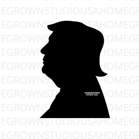 Trump Silhouette Svg, American President Svg, Presidnet Trump Clipart Svg, Dxf, Eps Png Jpg ...