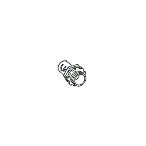 Bridgeport 520-DC2, 1/2", 1/2" KO, Connector For Flexible Metal Conduit ...