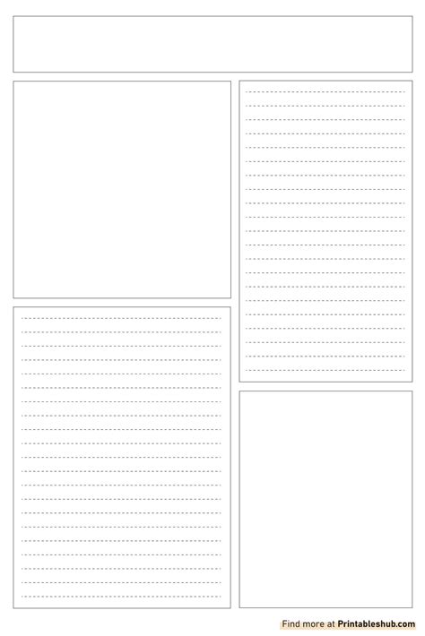 Free Printable Blank Newspaper Templates [PDF Included] - Printables Hub