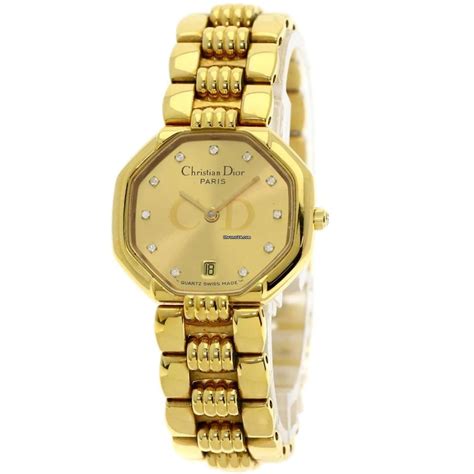 Dior 48.153 Depose Octagon Watch GP/GP Women's for Rs.30,535 for sale ...
