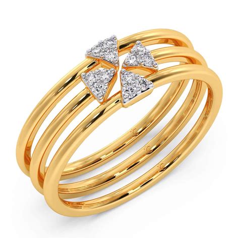 Exquisite Fab Fit Diamond Stackable Ring for Under 25K - Candere by ...