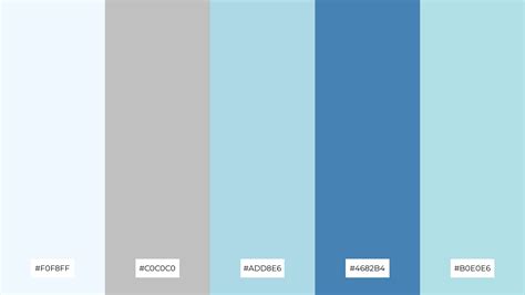 The Best 15 Silver Blue Color Palette Combinations