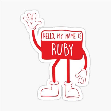 Image result for Ruby Name Labele