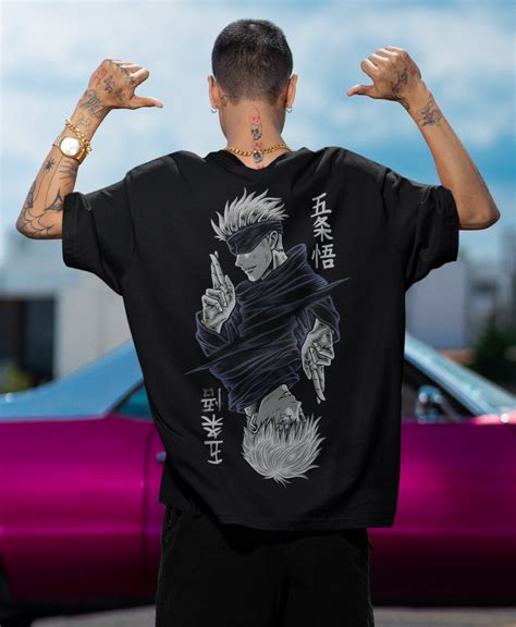 Satoru Gojo Oversized T-shirt - Black – OneCloth