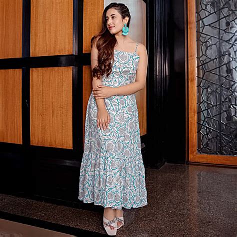Buy Fashion2wear Women Floral Printed Maxi Dress - White Online at Best ...