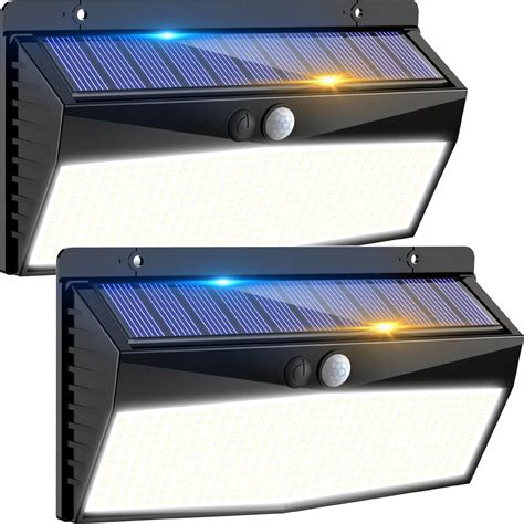 Peasur Solar Lights Outdoor Motion Sensor, 368LED Super Bright Solar ...