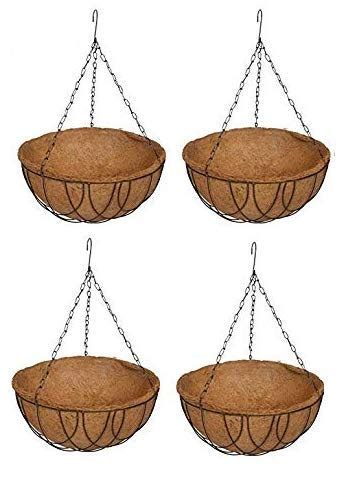 COIR GARDEN-Coir Hanging Basket 12 Inch 4 Pieces - Coco Gardening pots ...