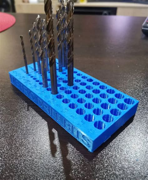 Metric Drill Bit Holder Organizer - Holds 95 Pcs, 1mm to 10mm, Durable Plastic Storage, Workshop ...