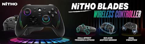 NiTHO BLADES Wireless Gaming Controller for PC, Switch, Android & iOS ...