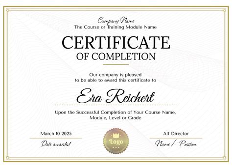 Is Certificate Of Completion An Award at Louise Rizo blog