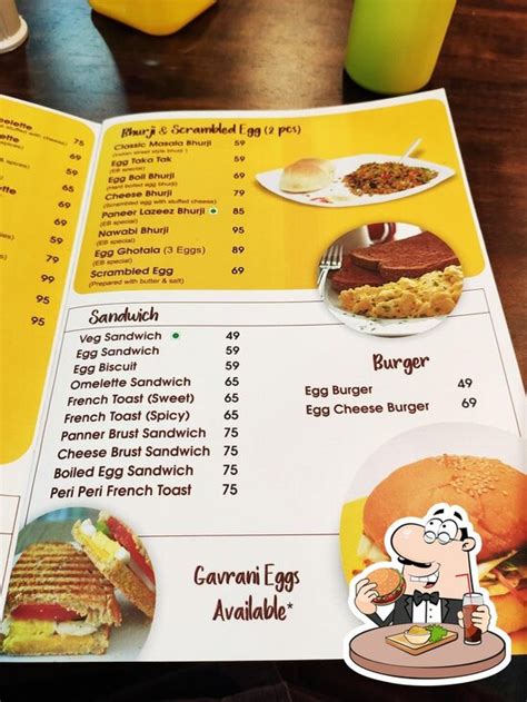 The Egg Break Cafe, Ratnagiri - Restaurant menu, prices and reviews