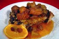 Raisin Bread Pudding With Apple-Molasses Sauce Recipe - Food.com