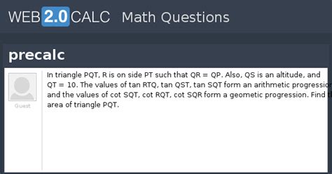View question - precalc