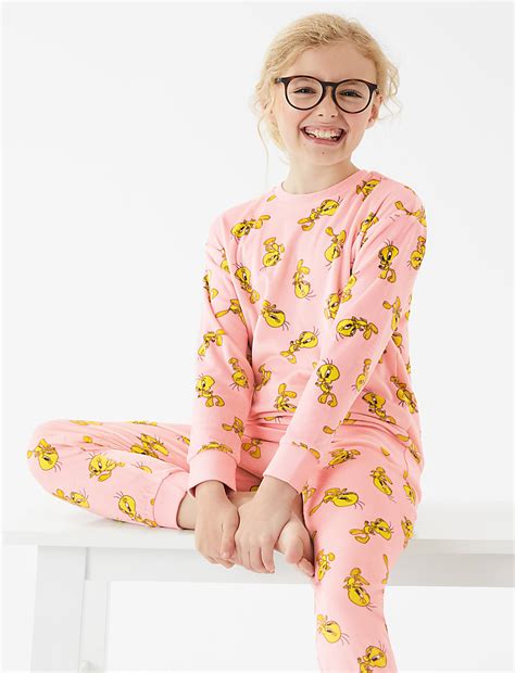 Buy Looney Tunes™ Velour Pyjamas (6-16 Yrs) at Marks & Spencer