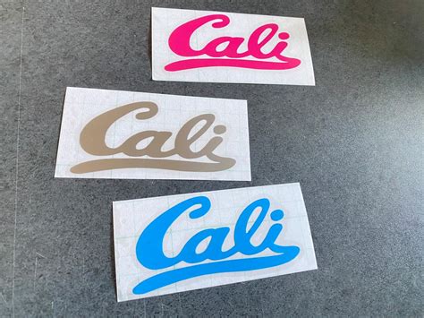 ミニサイズ【 Cali カリフォルニア 】ステッカー お得3枚セット usdm jdm アメ車 【カラー選択可】 送料無料♪ ...