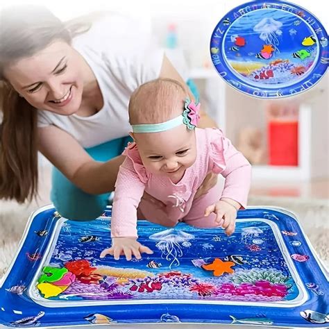 Infinno Inflatable Tummy Time Mat Premium Baby Water Play Mat for ...