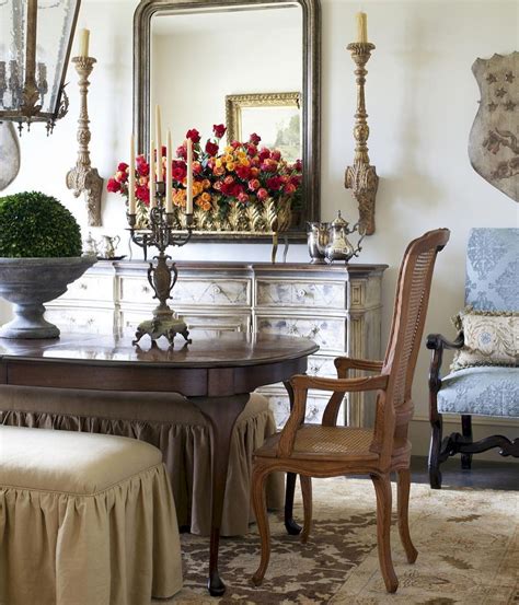 Vintage French Country Dining Room Design Ideas Antique dining tab ...