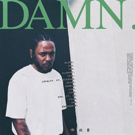 Kendrick Lamar – DAMN. album cover - Fonts In Use